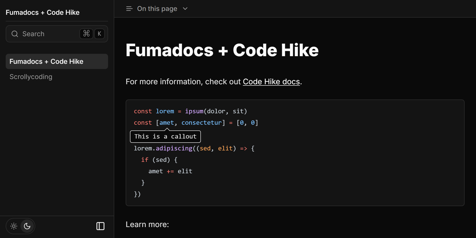 Next.js + Fumadocs